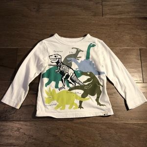 Gap Kids Long sleeve 3T White with dinosaur